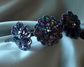 Hair bridal accessories, Bridal Party Headpiece,colored sequin flowered medallion headband