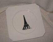 French Style Hand Designed Trinket Soap Dish with The Eiffel Tower ECS