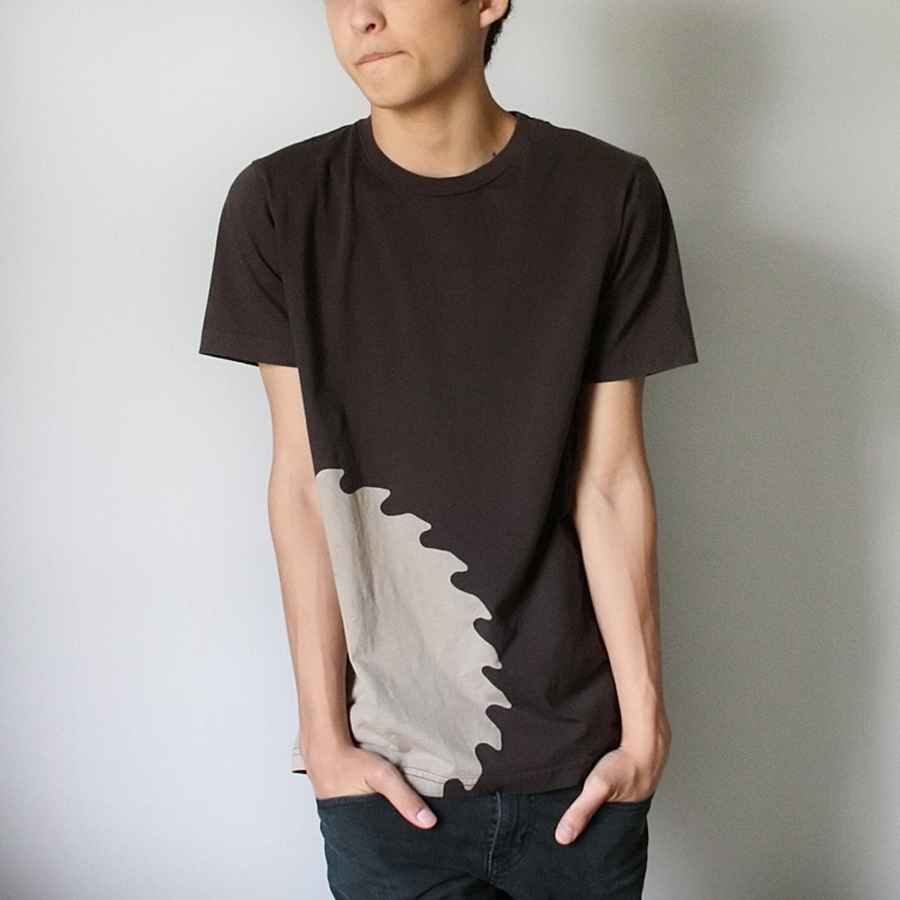 Fathers Day Industrial Mens fashion T-shirt in Brown - Small, Medium, Large, or XL: gift for him