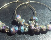 ON SALE Druzy Hoop Earrings by Amanda Lynne LUXE