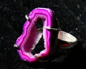 ON SALE Purple Druzy Ring by Amanda Lynne Jewelry
