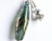 Mystic Forest Green Lampwork Pendant