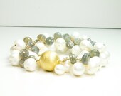 Pearl Bridal Statement Bracelet on Etsy
