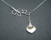 five leaf branch and Calla Lilly lariat 1