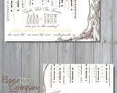 WILLOW TREE Wedding Save the Date/Invitation/Response Card/Reception Card/Menu/Table Numbers/Thank You Card - You Print