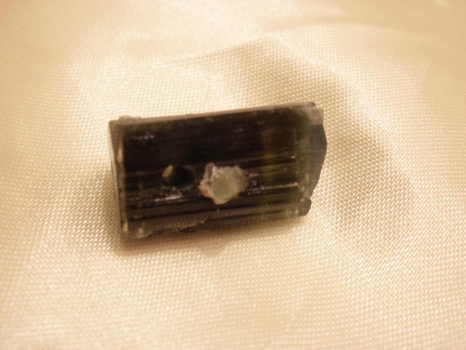 Brown/Black Tourmaline Rough Terminated Afganastan Gemstone Pendant/Bead