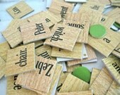 Vintage Word Tiles - Letters Scrabble Game