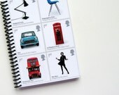 Notebook Spiral Bound: British Design (4 x 6)