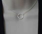 Sterling Silver Eternity Necklace  - Ships out in 1 day