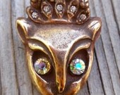 Bronze Cat Brooch