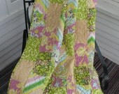 Stacked Garden Bricks Lap Quilt