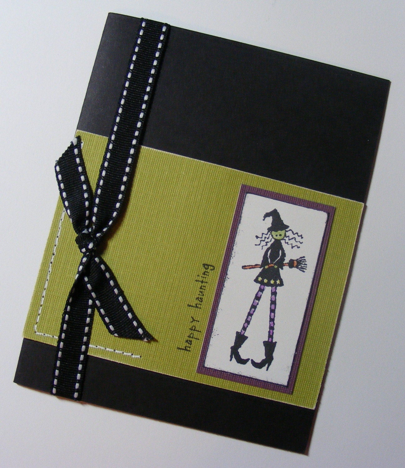 Wacky Witch Halloween Greeting Card