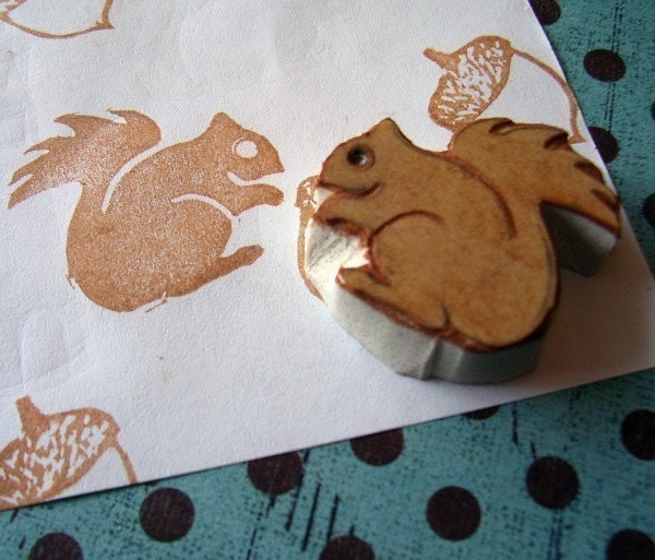 Rubber Stamp-Shaneyney Squirrel