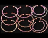 Copper and color Twist Bracelet