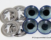 18mm Blue Eyes for Amigurumi, Plushie and other Crafts ( 2 pair )