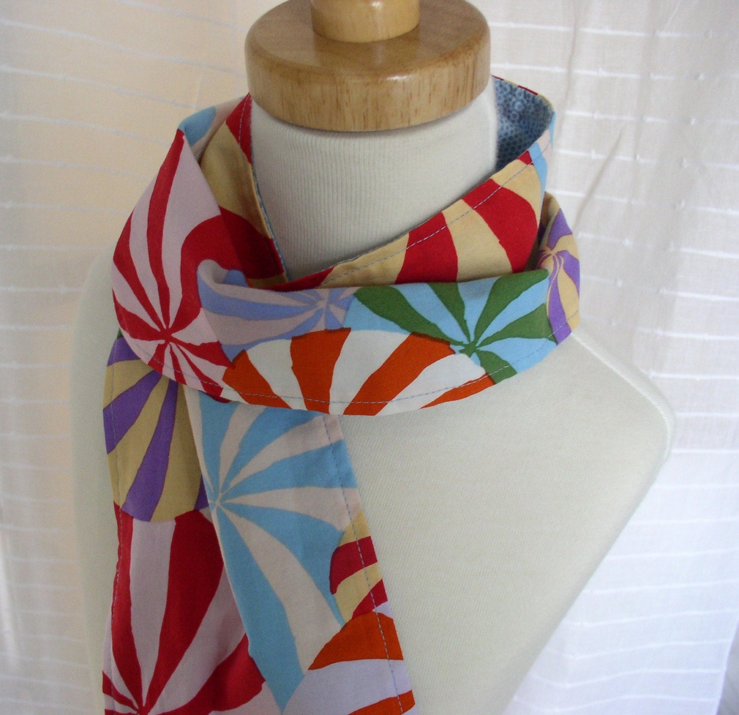 Handmade 3 Seasons Cotton Scarf - Beach Ball Baby