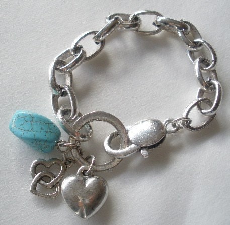 Chained Hearts Bracelet