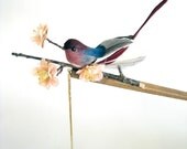 Cherry Blossom Bird- Hair Stick