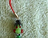 Frankenstein Monster Halloween Bead Cell Phone Lanyard