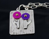 Flower Burst Sterling Silver Pendant