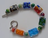 Grandmother's Patches Beaded Bracelet