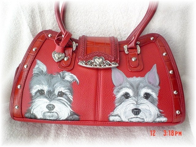 Custom Schnauzer Handbag