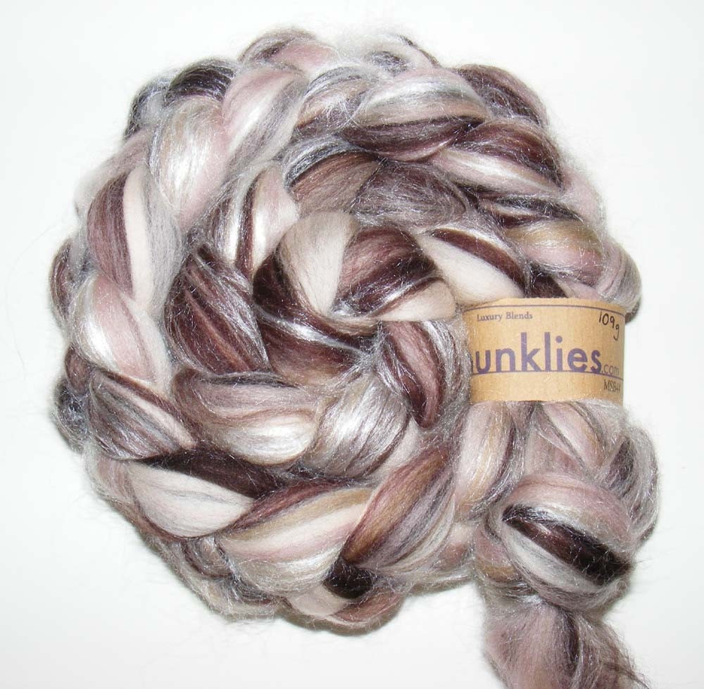 Luxury Blends Merino and Silk Cafe Latte 150g