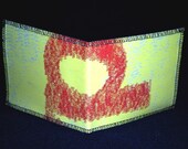 YELLOW AND RED SEVEN POCKET WALLET