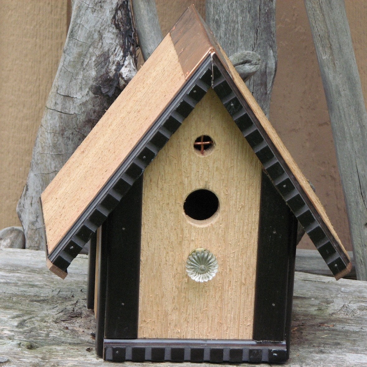 Adirondack Style Cedar Wood Birdhouse