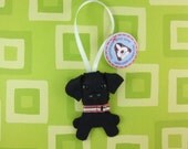 Black Lab Hanging Phlat Puppy