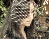 buttercup birdcage veil