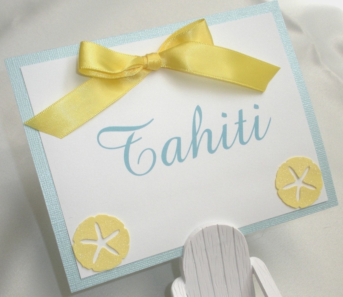 Beach Club Table Marker