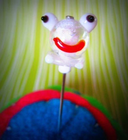 Prince Charming Frog Straight Pin for Decorate Pincushion with Felt Needlebook
