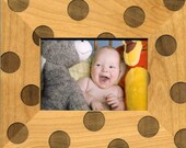 3.5 x 5 Frame with Polka Dots