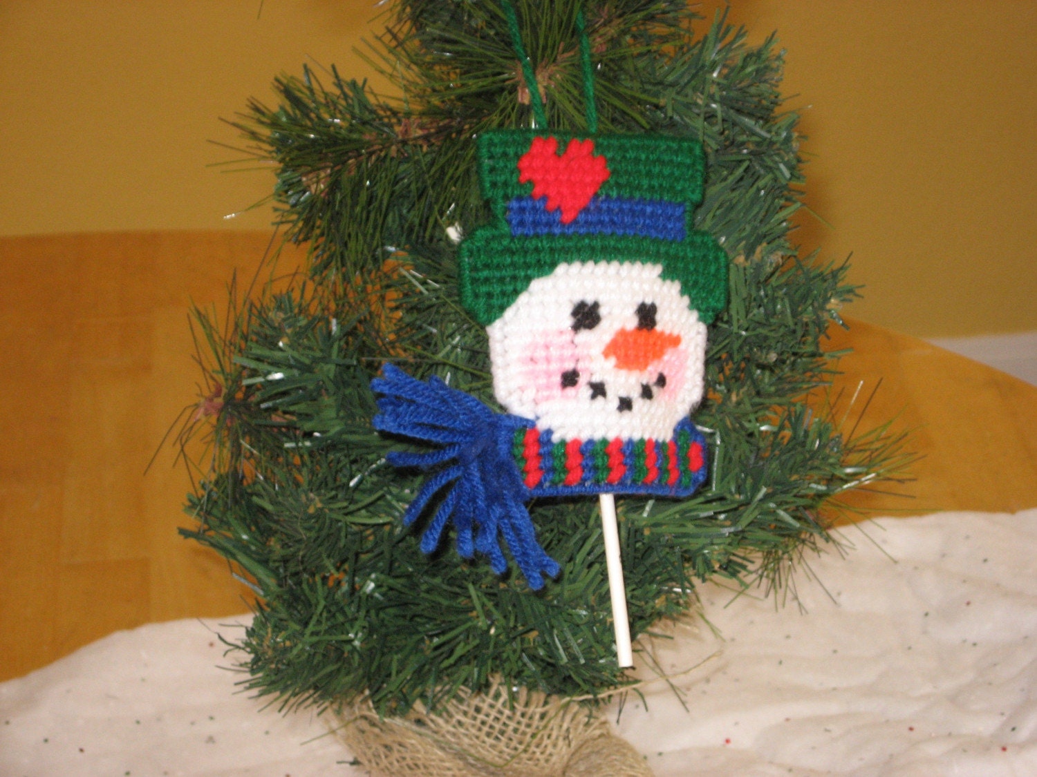 Christmas Snowman Lollipop Holder Ornament