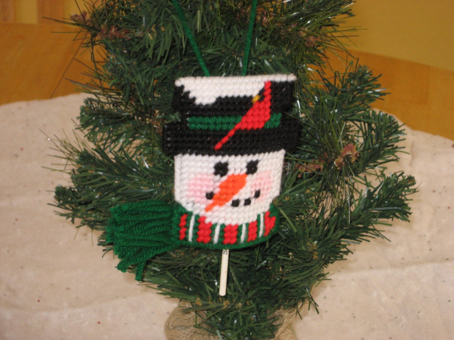 Christmas Snowman Lollipop Holder Ornament