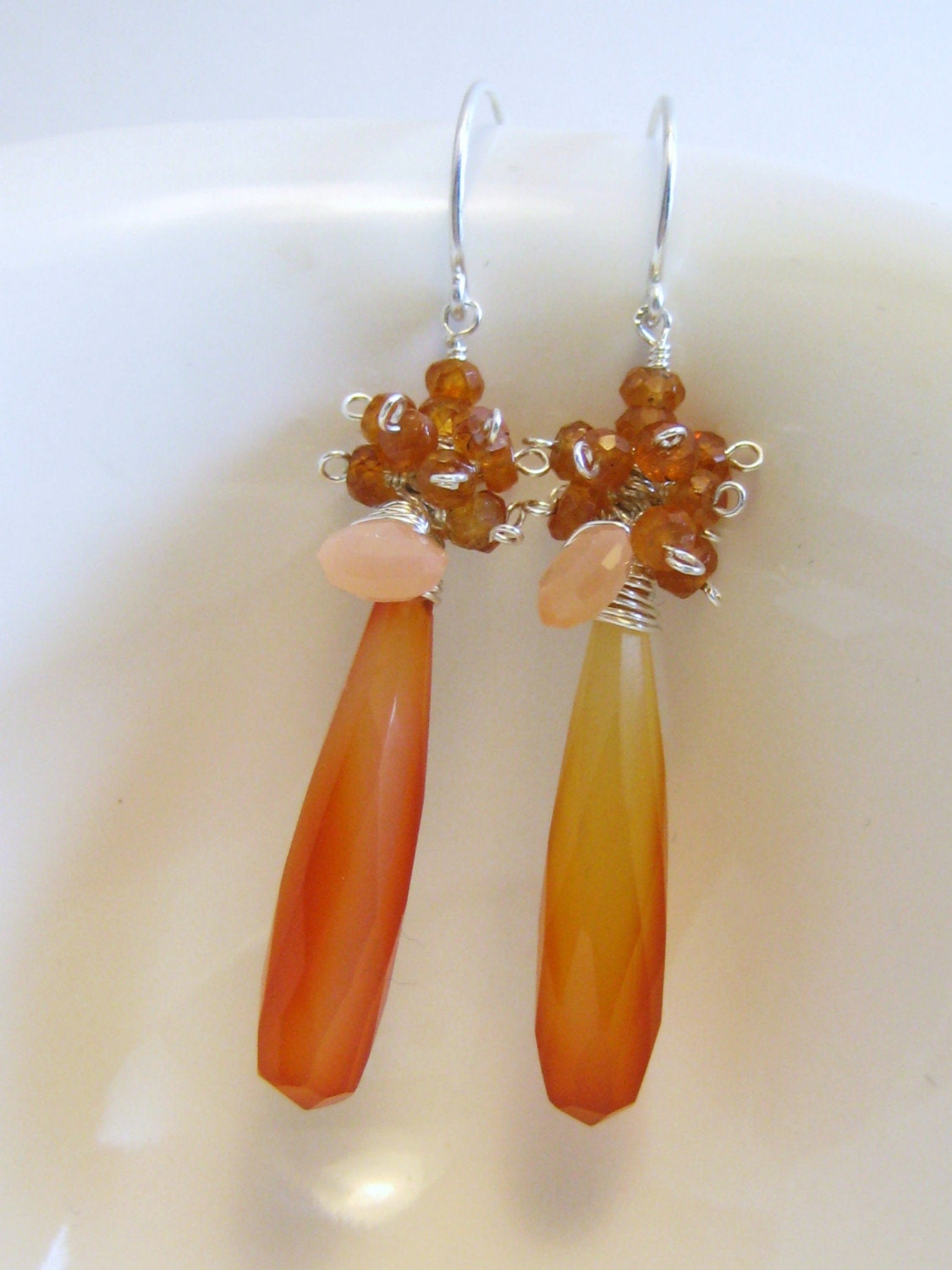 Carnelian Teardrops