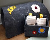 Wooli Felt  GARDEN Diaper Caddy
