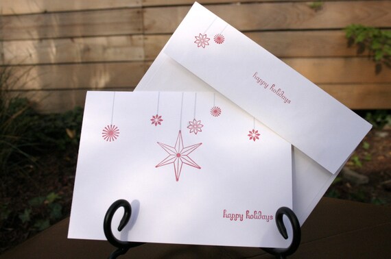 Stars of the Season - set of 10 5 x 7 holiday greeting cards