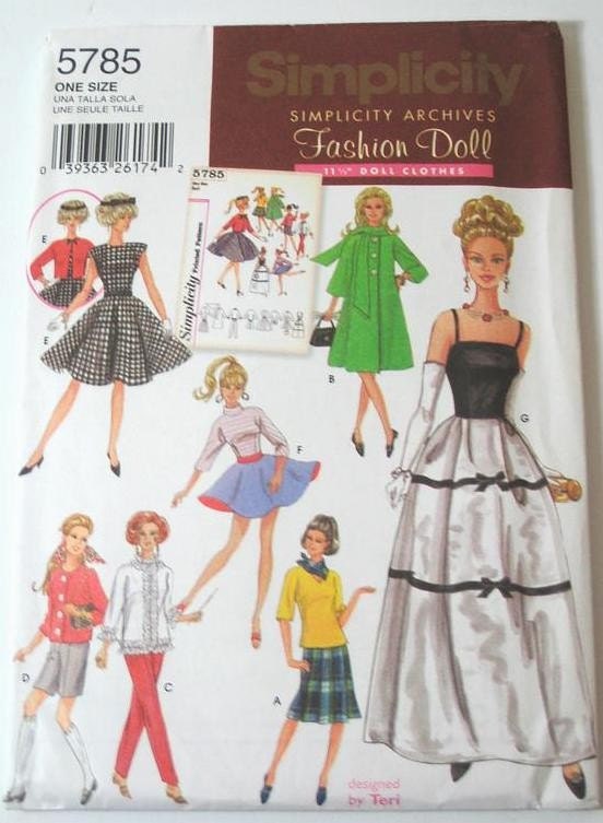 Free Printable Barbie Doll Clothes Patterns