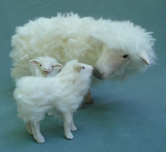 Swedish Sheep with Twins