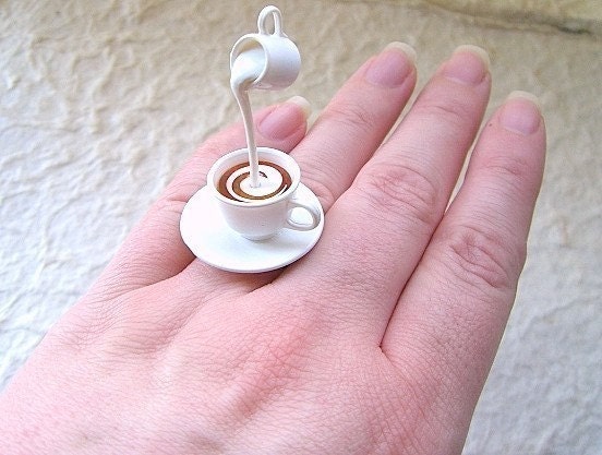 Kawaii Cute Japanese Ring - Tea With Cream