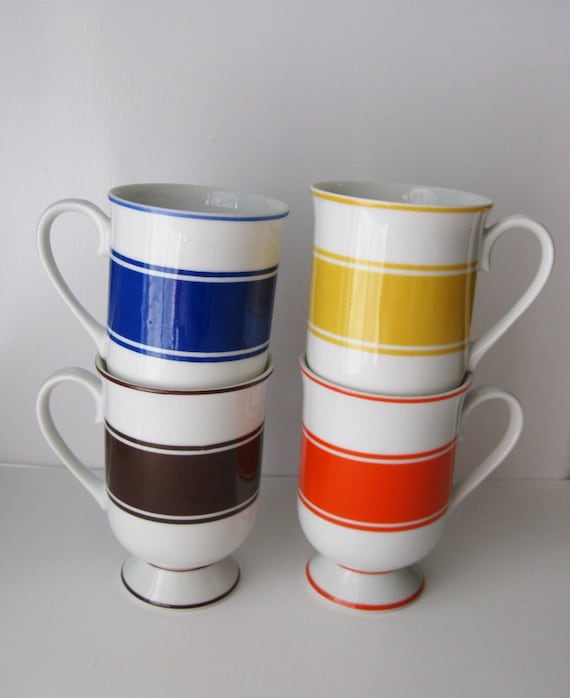 Retro Stripes Mug Set