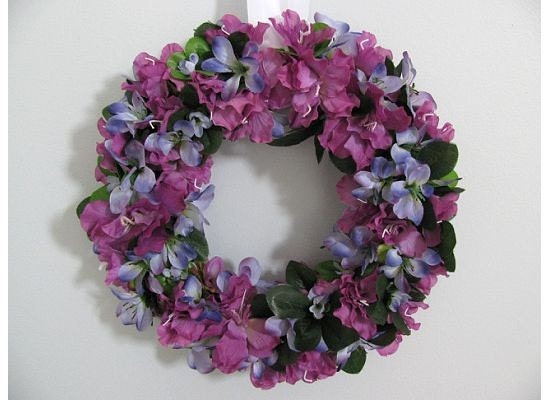 ON SALE Wedding Wreath Orchids Can Customize Flowers and Symbol Tropical 