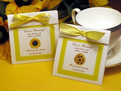 Sunflower Wedding Favors on Sunflower Wedding Favors
