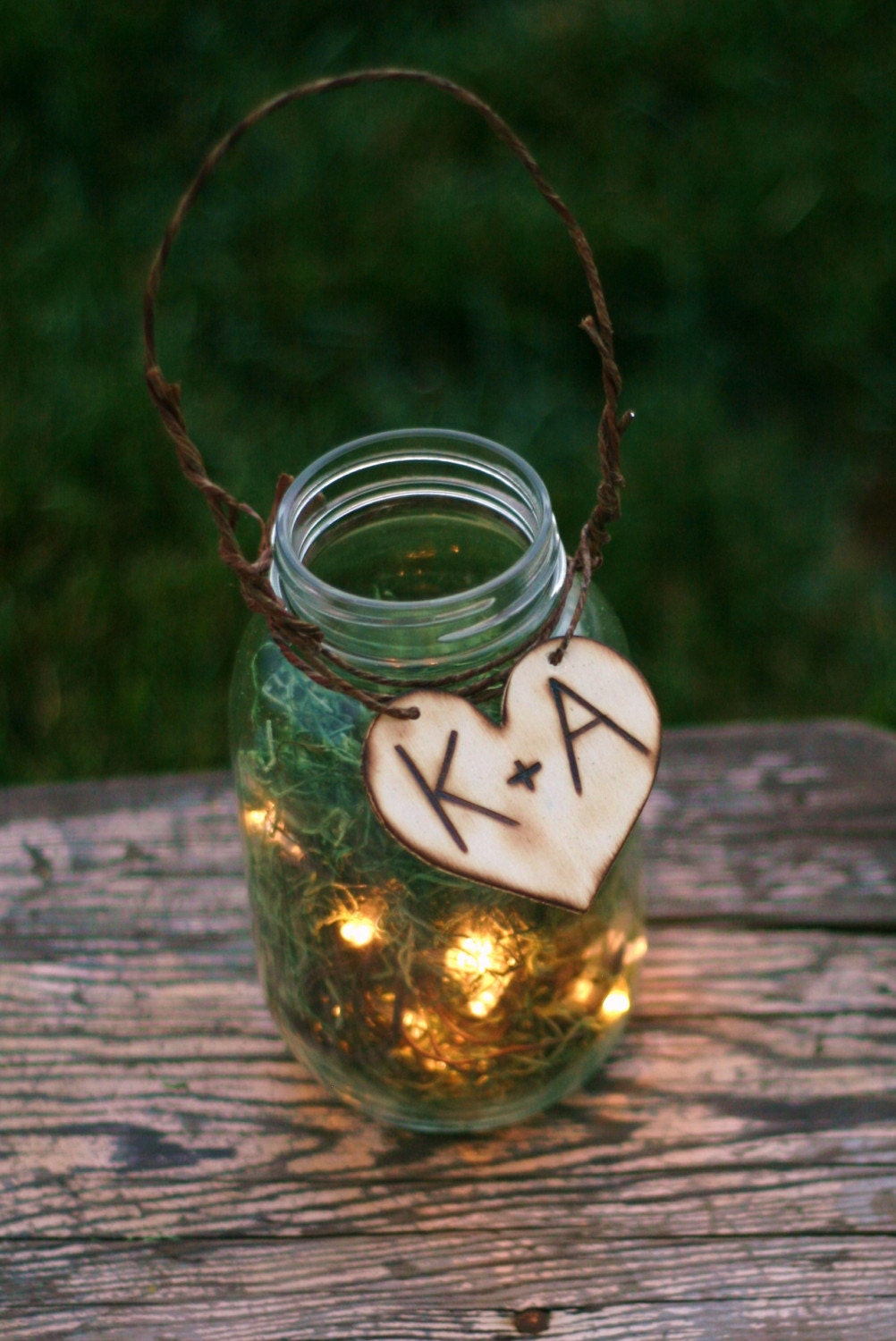 Rustic Wedding Decor Vintage Wedding Decorations Firefly Jar Lantern 
