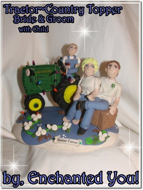 Tractor Country Farm Wedding Cake Topper From EnchantedYou54449