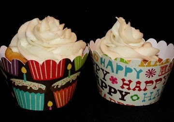 Birthday Cupcake Wrappers