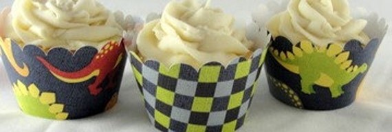 Dinosaur Cupcake Wrappers