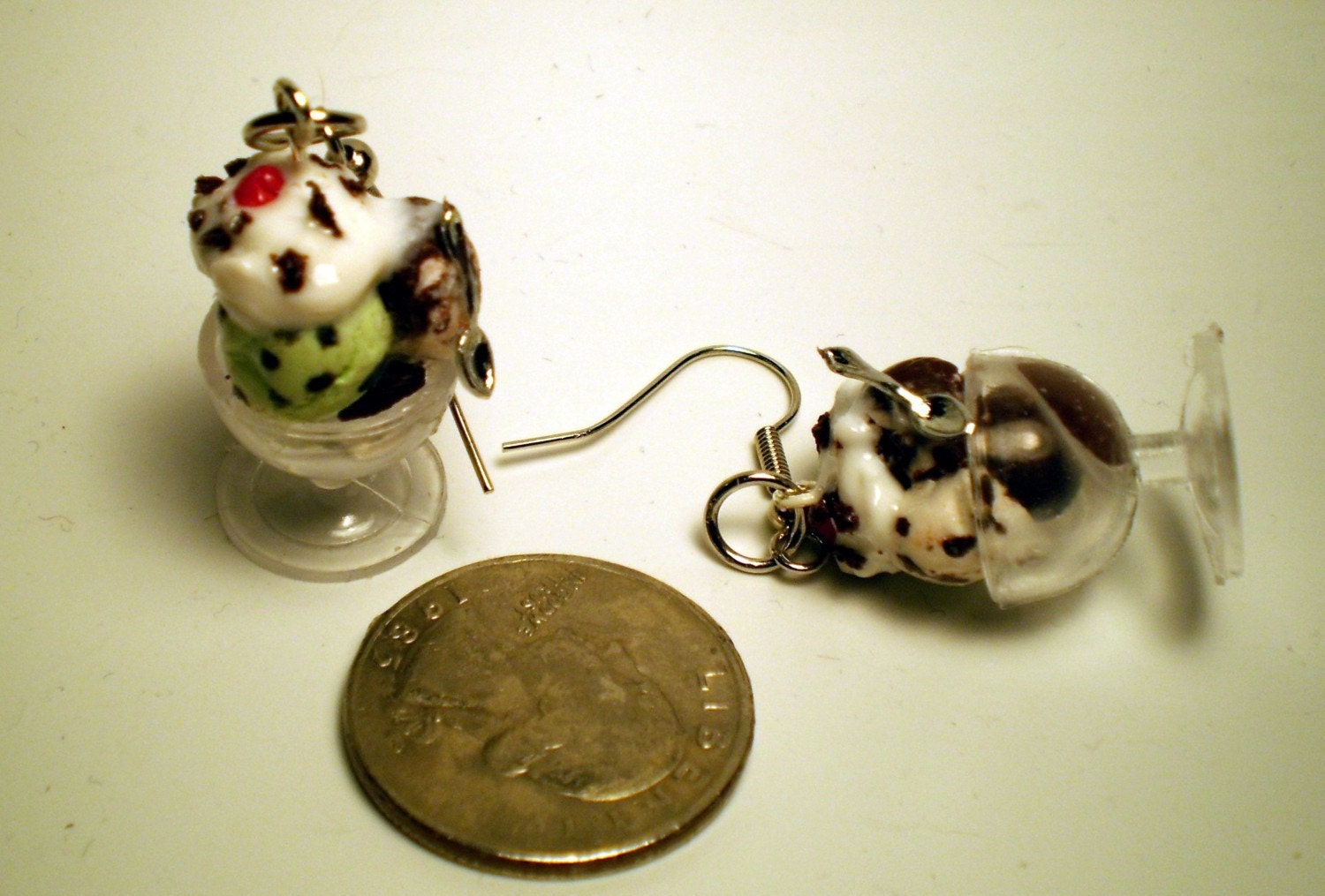 Multi Flavor Scoops Ice Cream Sundae Earrings